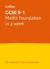 Kniha GCSE 9-1 Maths Foundation In A Week : Ideal for the 2024 and 2025 Exams