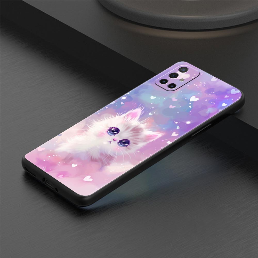 Phone Case For Oneplus 13R 13 12 10T 11 R10 Nord N100 N200 N10 9 9R CE 2 3 Z Pro Lite 5G Soft TPU Cover Colorful Cat Design Bags
