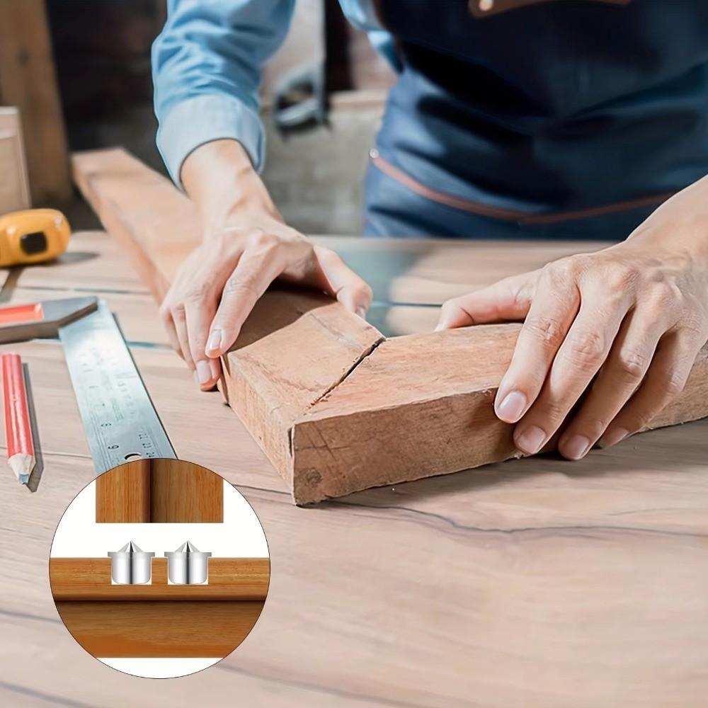 Round Pin Tenon Center Set Precision Metal Dowel Locator Set Center Point Pin Set DIY Projects