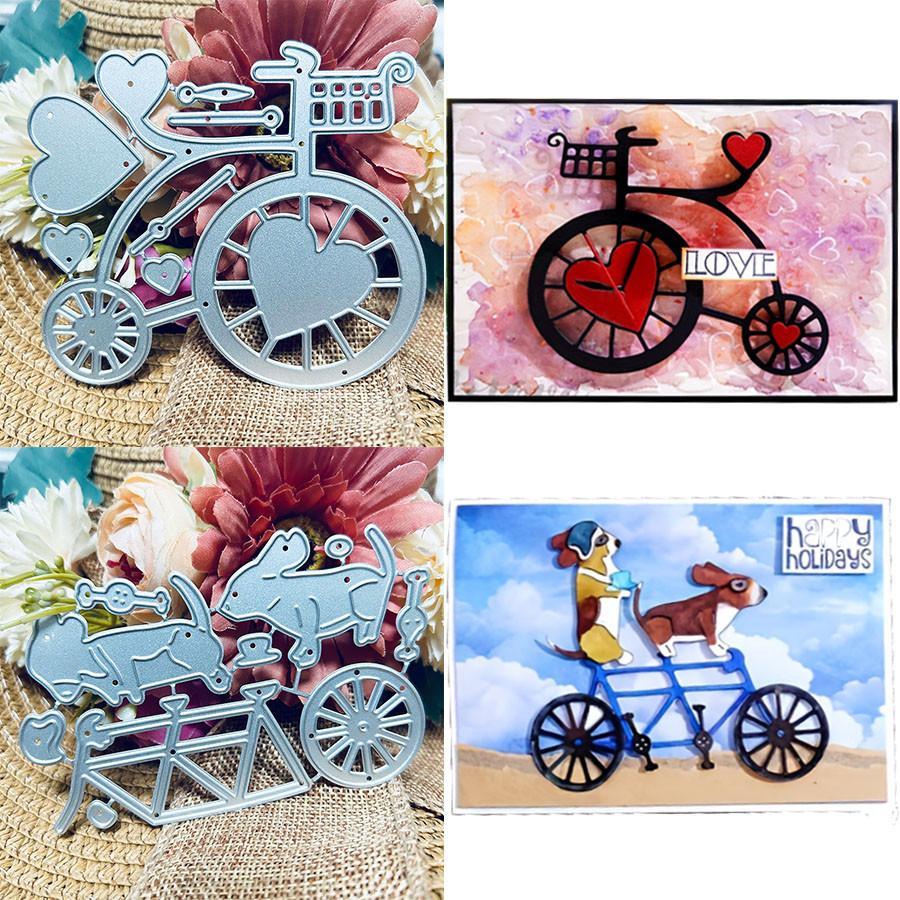 Fahrrad Metall Stanzformen Schablone für DIY Scrapbooking Fotoalbum Prägepapier Karten Basteln Stanzteile