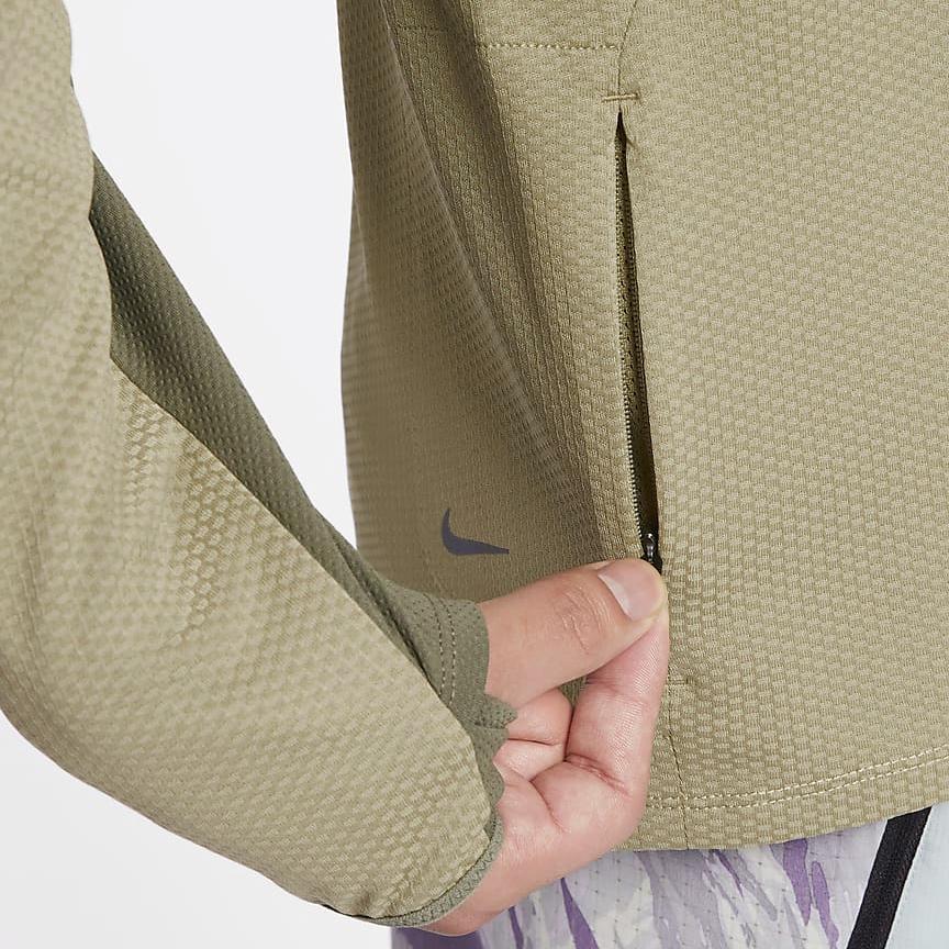 Nike Trail Solid Color Hooded Casual Long Sleeve Sweatshirt Men Sweatshirt Olive-Green FN4007-276