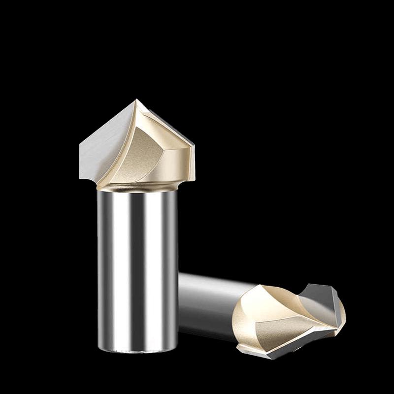 90-Degree V-Groove Woodworking Router Bit
