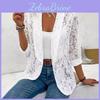 Patterned Top Floral Large Open Suit Jacket Elegant Summer And Spring Long Sleeved Jacket Womens Plus Size Clothing