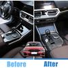 TINKI Car Center Console Gear Shift Panel Cover Trim Compatible for BMW 3 Series 3GT G20 G21 G22 G23 G26 G28 2019 2020 2021 2022 2023 2024 2025