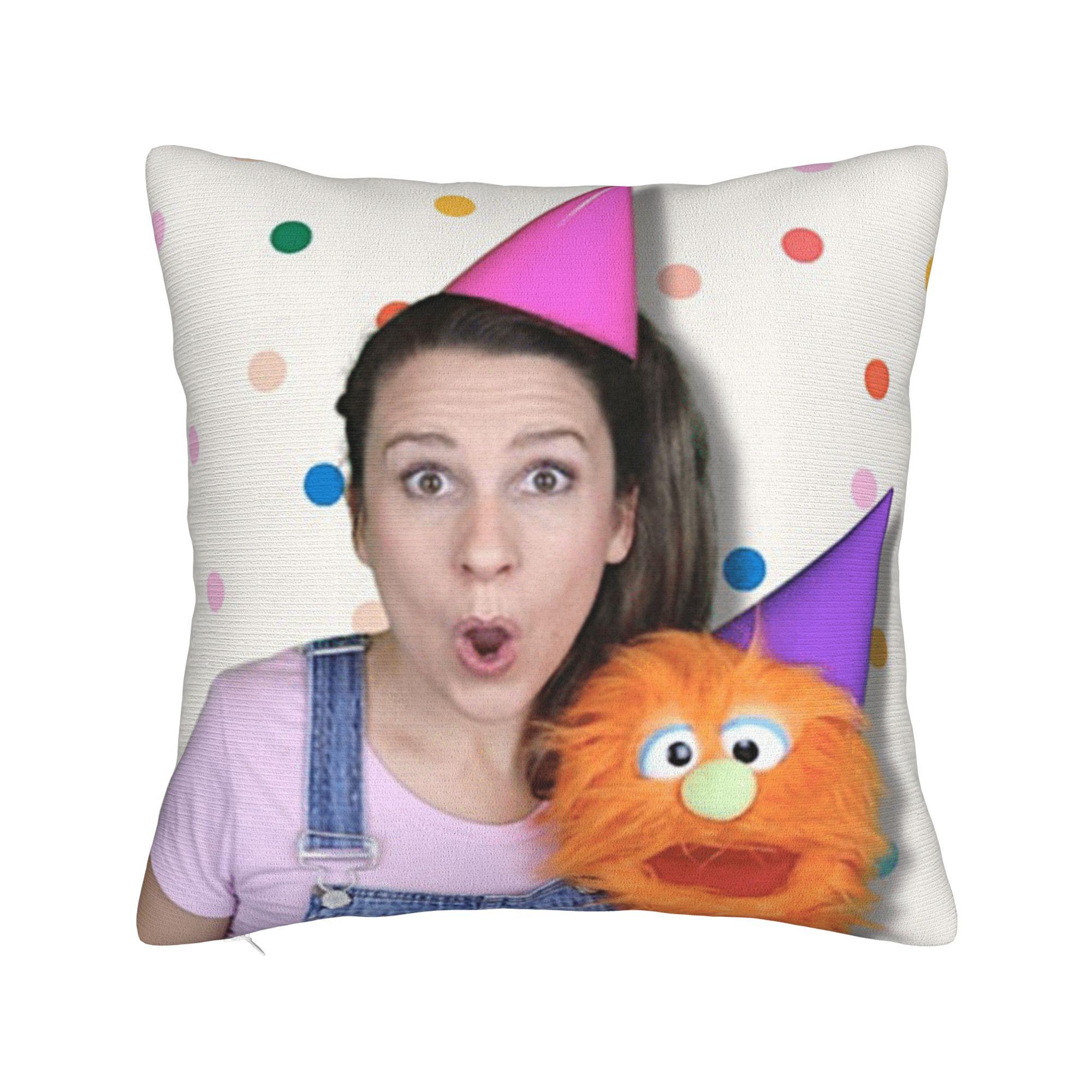 

Miss Rachel Pillowcases Kawaii Pillow Case For Couch Sofa Bedroom Comfy Pillow Cover 12x12Inch