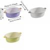 Double-Layer Vegetable Washing Basin Large Capacity Plastic Vegetable Rinsing Basket Thickened Dustproof Drainer Basket Kitchen
