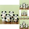Colorful Floral Plush Panda Keychain Doll 12cm Perfect For Couples And Cute Accessories