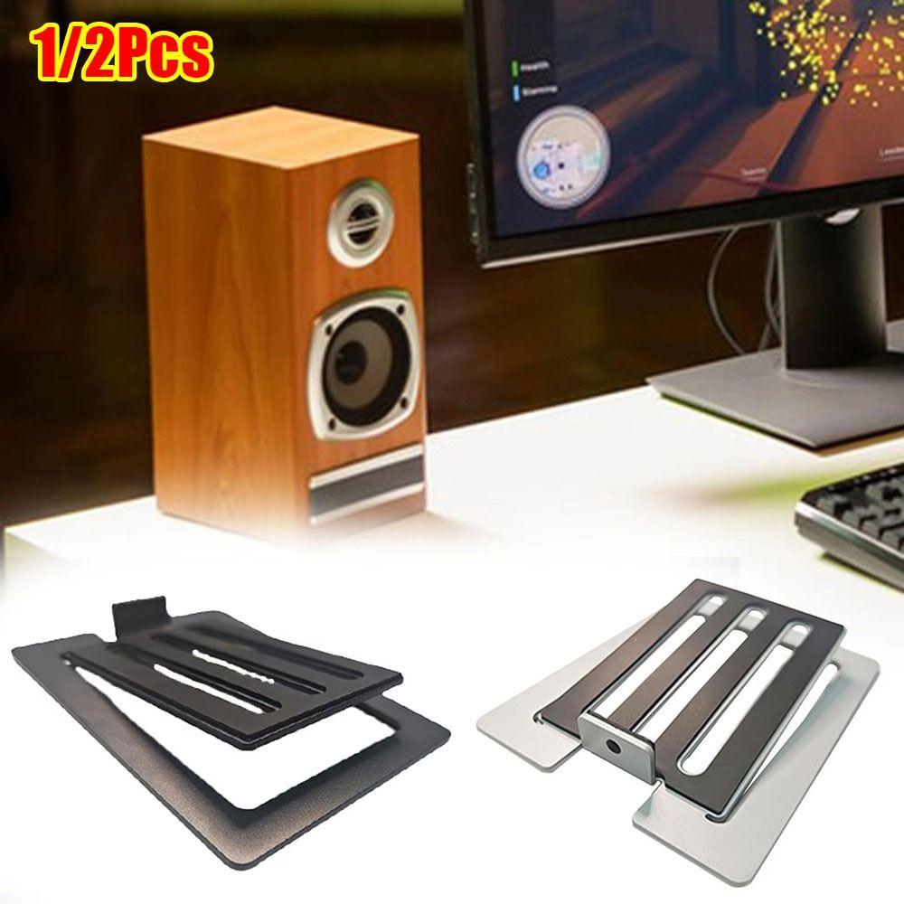 1/2Pcs Aluminum Alloy Desktop Speaker Stands Tilted Speaker Support  Bookshelf Desk