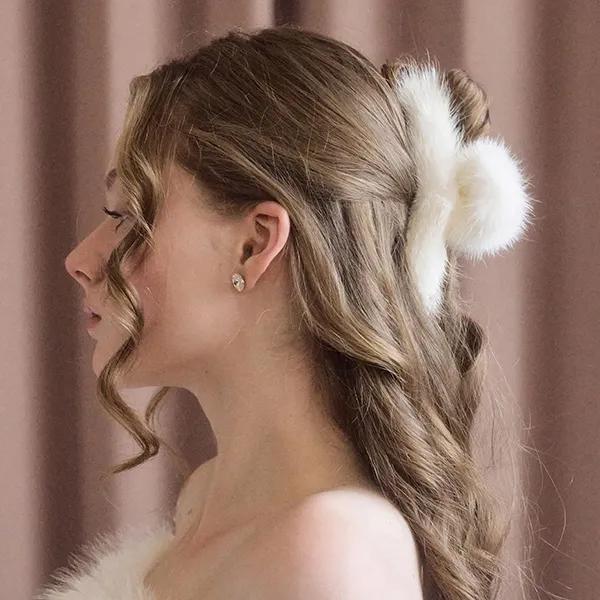 Deep Mink Hair Clip JP-25-156CC
