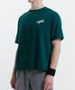 Peullaeniteu Quick-Dry Back Lettering Semi-Overfit Short Sleeve T-Shirt