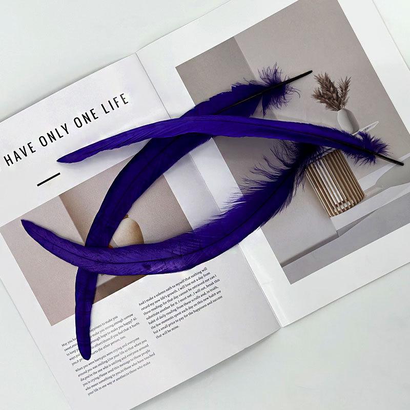 50PCS Rooster Feathers 25-40CM Wholesale Natural Feather for Wedding Crafts DIY Handwork Party Carnival Headwear Decor