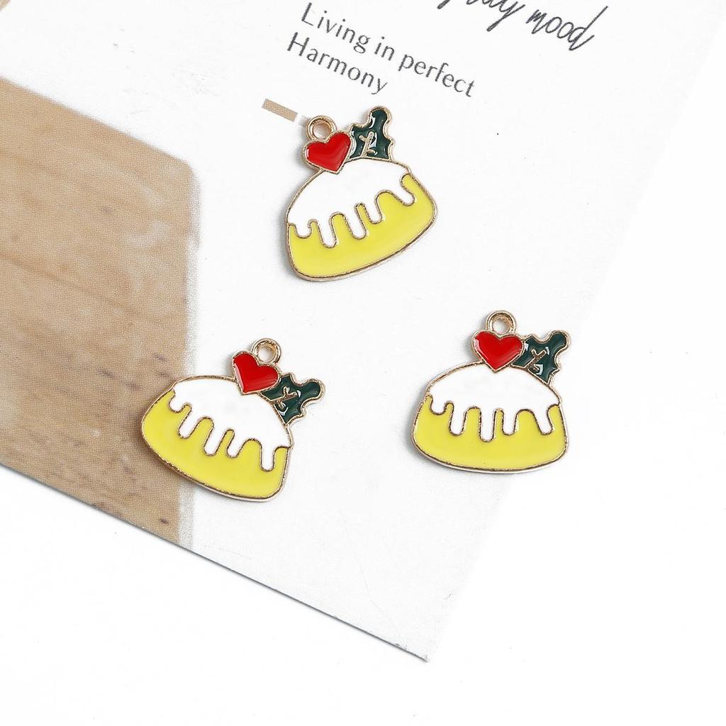 4Pcs Multiple Styles Alloy Metal Drop Oil Colorful Accessories For Jewelry Component Making DIY Necklace Bracelet Earring