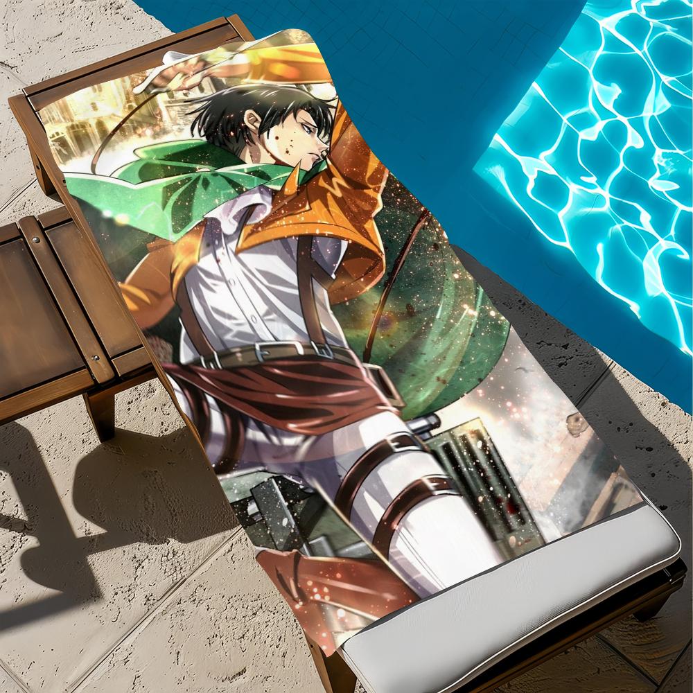 A-attack On Anime T-titan Towel Beach Quick Dry Soft Pool Towels Gift for Travel Gym Shower Camping Sports
