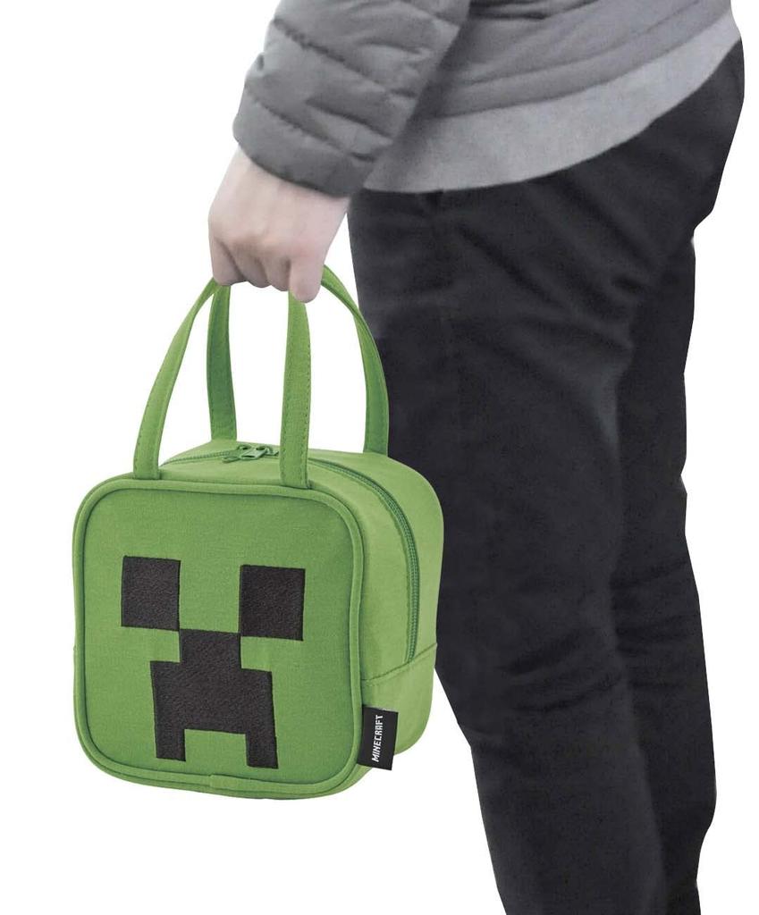 Skater Sweatshirt Minecraft Creeper Die-Cut Bag, Design, KNBD1-A