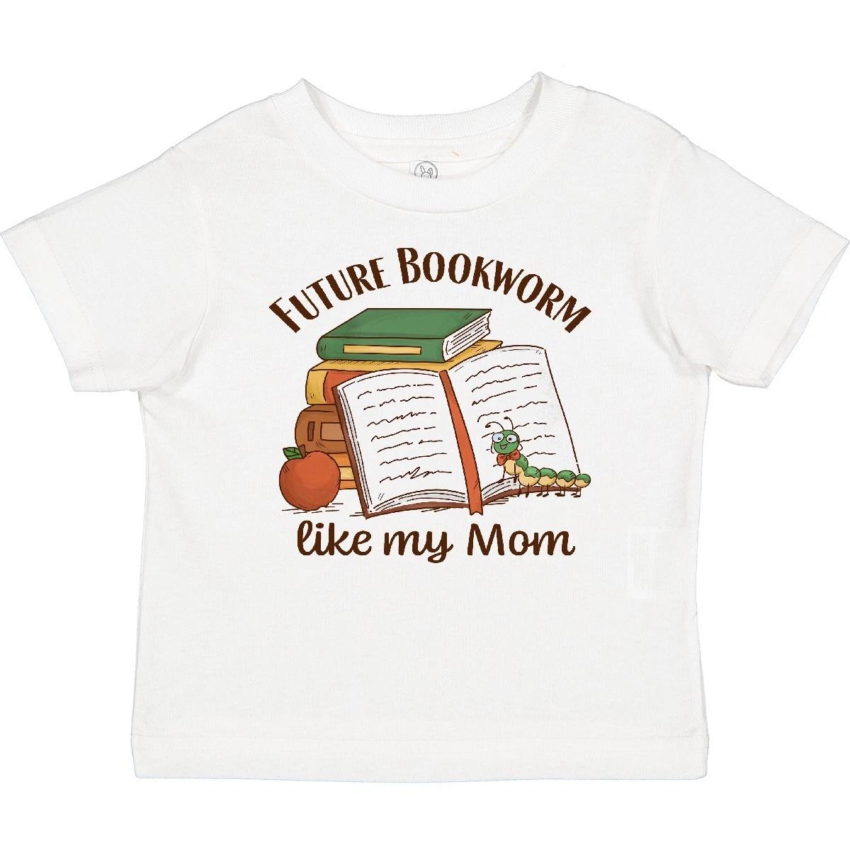 Inktastic Future Bookworm Like My Mom Baby T-Shirt Activities Hobbies Reading I 160