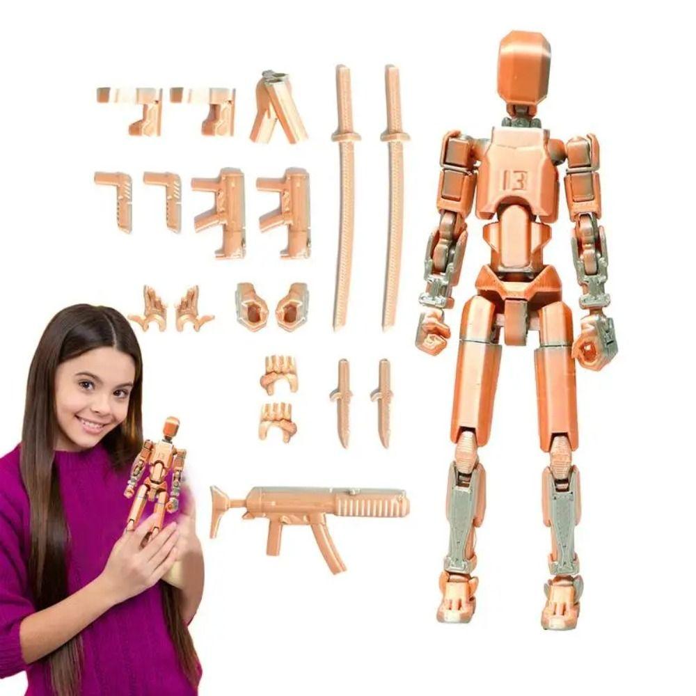 Figures Toys 3D Printed Action Figure Multi-Jointed 3D Printed Mannequin Kids Adults