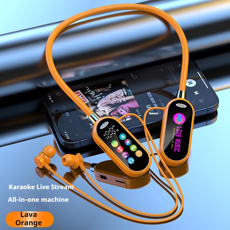 50H Play Time Bluetooth Earphones LED Display HiFi Sound Earbuds Wireless Headphones Sports Gamer Neckband Neck-hanging Headsets