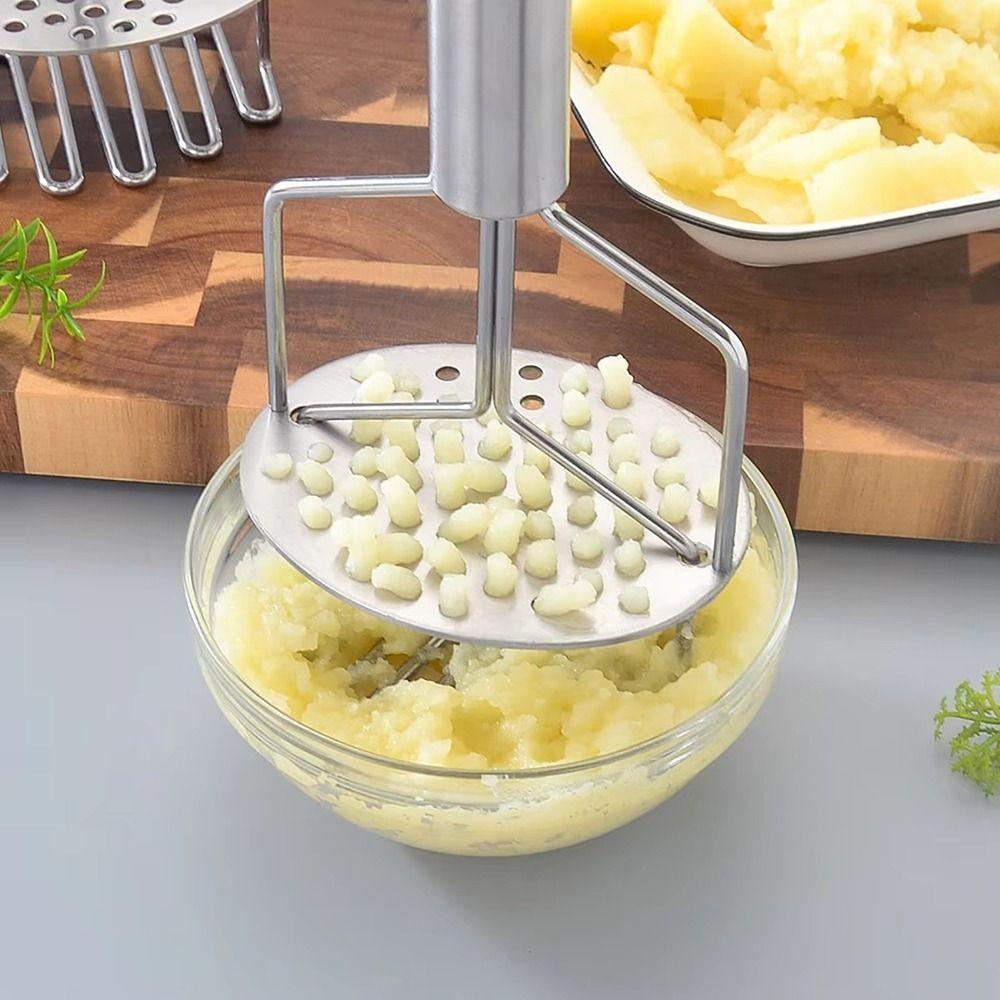 Stainless Steel Double Layered Potato Masher Handheld Potato Ricer Fruit Processing
