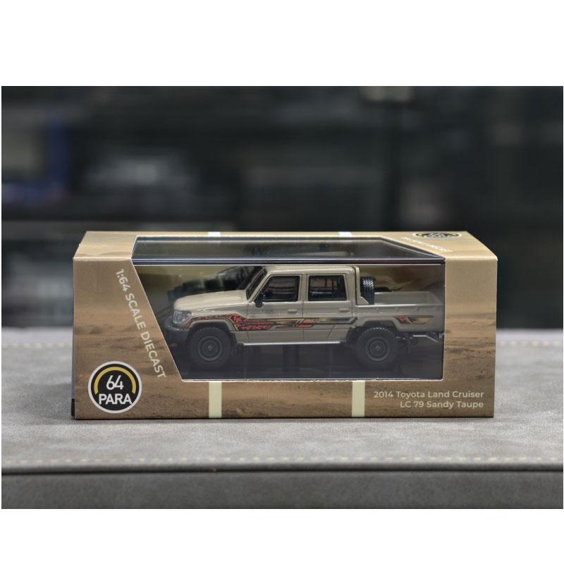 Para 1:64 Toyota Land Cruiser Lc79 2014 Pickup Simulation Alloy Miniature Die-cast Car Model Customized Collectible Toy Gift