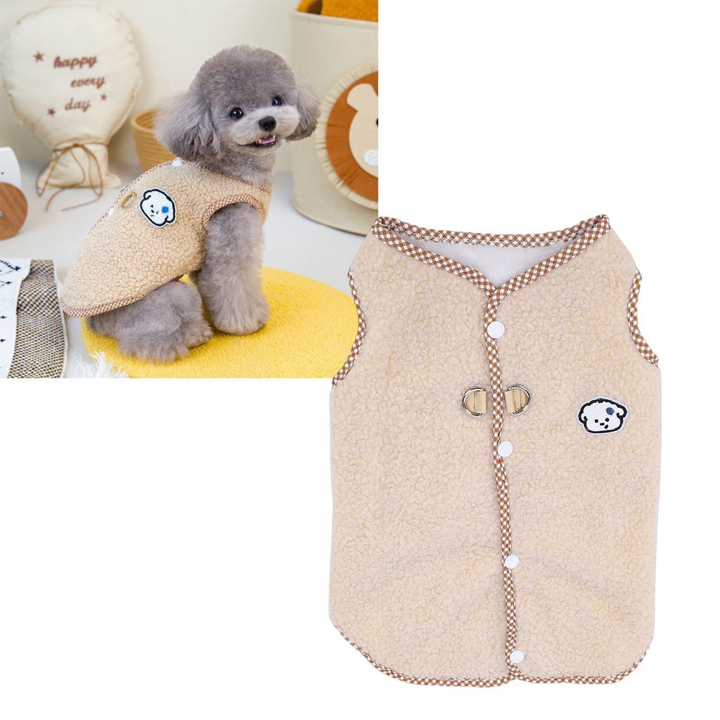Dog Winter Jacket Wind Proof Soft Comfortable Warm Fce Vest Dog Swter for Home Outdoor