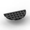 40pcs MOC Parts 22888 Plate Round Half Corner 4 x 8 Compatible Bricks DIY Assmble Building Blocks Particle Kid Brain Toy Gift