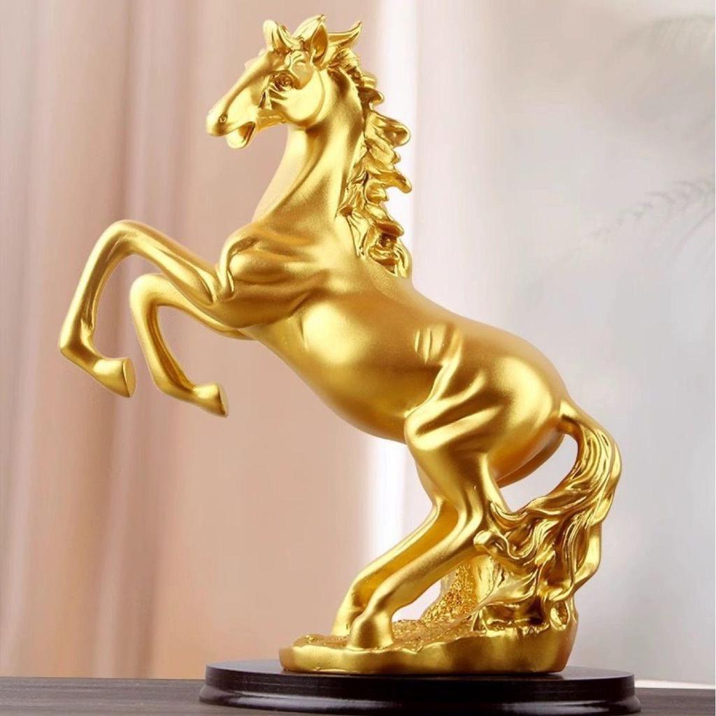 Success on Horseback: Large Horse Figurine for Home or Office Decor