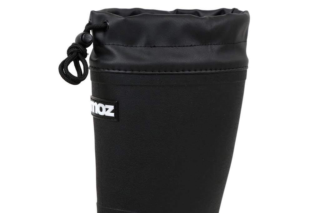 Akiriko Moz Rain Tight Hood TPE Urethane Size 23cm Boots, Mid-Length, Fit, & Drawcord, Material, Non-Slip Sole, Liner, Black,