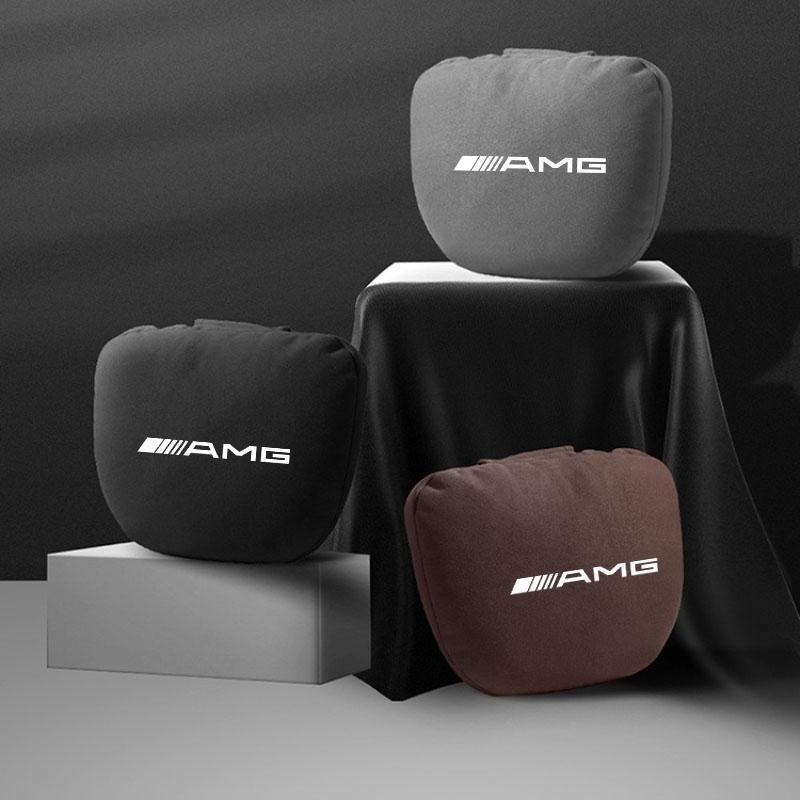 EKR2  For Mercedes Benz W205 W177 W212 W213 W221 W220 W176 ML GT AMG Car Headrest Neck Support Seat Lumbar Cushion Soft Neck Pillow