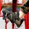 Boys' Shoes Warm Season and Autumn New Children's Sports Shoes Trendy Camouflage Green Flying Woven Sports Shoes for Big Children