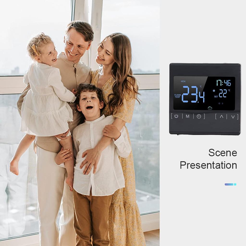 Programmable Smart Home Thermostat Digital Thermostat Intelligent Temperature Controller AC85V to 250V