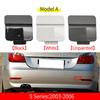 For BMW E60 Car Rear Bumper Tow Hook Cover Cap Trailer Cover Accessory Black White For BMW 5 Series 2003-2010 520 525 530 535i