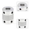 4pcs 8-10mm Aluminum Alloy Flexible Stepper Motor Coupler 25x19mm for 3D Printer CNC DIY Encoder with Screws