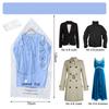 5 Pack Hanging Vacuum Storage Bags Space Saver Bags Hanging Storage Bags for Clothes for Suits Dress Jackets Closet Organizer