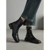 Coarse Heel Short Boots 2025 Autumn and Winter Retro British Style Skinny Boots Square Martin Boots