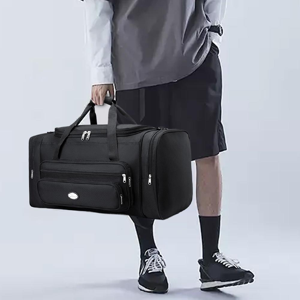 Travel Duffle Bag for Men Women Waterproof Gym Bag with Shoe Compartment Adjustable Strap Tote Bag for Sports Bussiness Trip