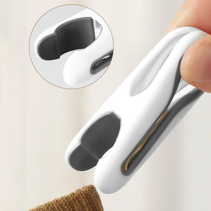 Windfeste Wäscheklammern Tragbare Wäscheleine Hängeklammern mit Korb Starker Kunststoff Trockenständer Halter Klammer für Handtücher Socken