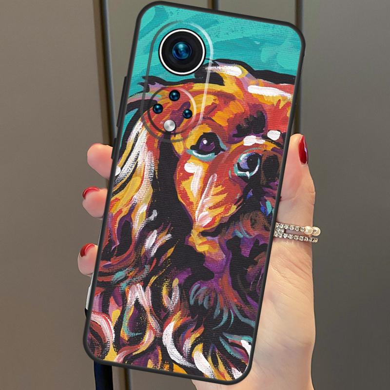 Coque Cavalier King Charles Spaniel pour Honor Magic 5 Lite, Magic 6 Pro, X8b, X9b, X6a, X7a, X8a, X9a, X6, X7, X8, X9, 50, 70, 90