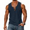 Men's Sleeveless Tank Top Hem for Summer Casual Wear