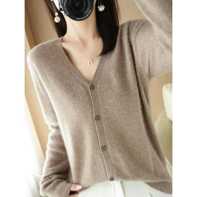 Autumn and Winter Cardigans, Women's Loose Plus Size Knitwear, Women's Tops, Long Sleeved Women's Sweaters