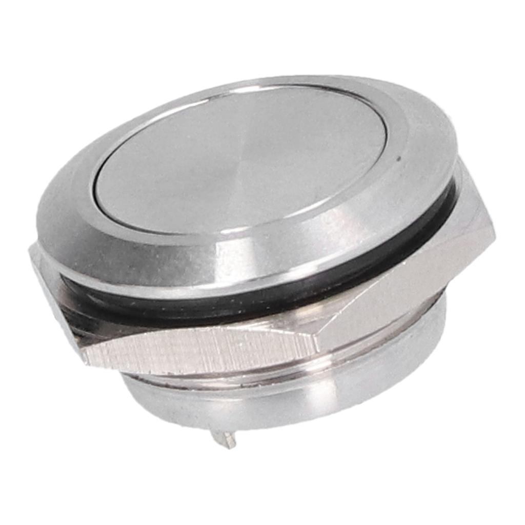 5Pcs Flat Top Button Switch Stainless Steel Waterproof Screw Terminal Power Accessories 0?220V