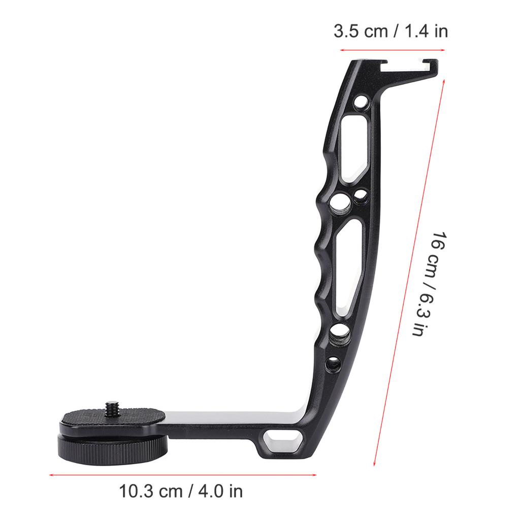 Accessory for Zhiyun Crane 2 Aluminum Alloy L Bracket Extended Single Handle Grip for Zhiyun Crane 2  Ronin S Gimbal