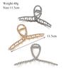 Simple Metal Geometric Hair Claw Clips Elegant Geometric Hair Accessories Cross Crab Bath Clip For Women Girl Headwear