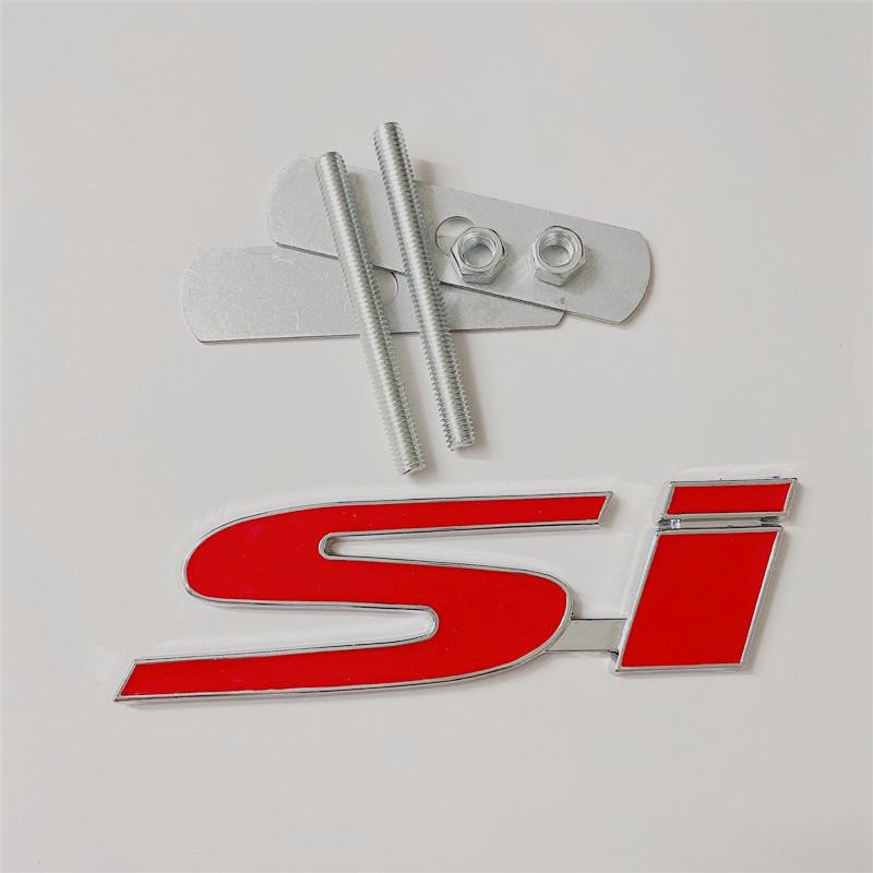 SI Metal Front Grille Car Logo Sticker