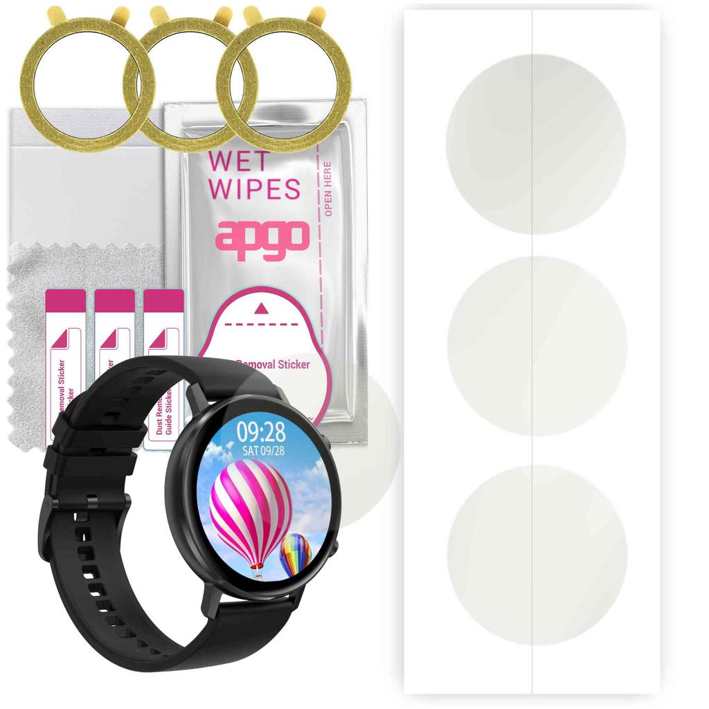 3x Apgo Hydrogel Matte Screen Protector for DT NO.1 DT96, Hydrogel Film, Flexible, Soft TPU with Positioning Layer Easy Installation