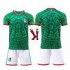 Mexico National Team Soccer Jersey Set Copa Mundial Fan Edition Short Sleeve Adult Red Green Kit