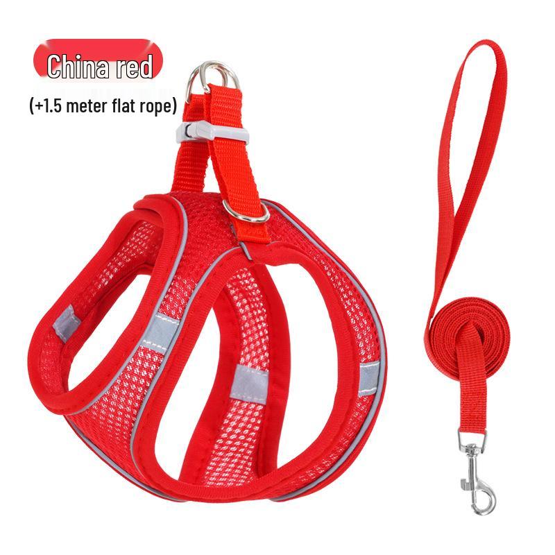 Reflektierendes Nylon Geschirr im Westen-Stil und Leinen-Set für Hunde