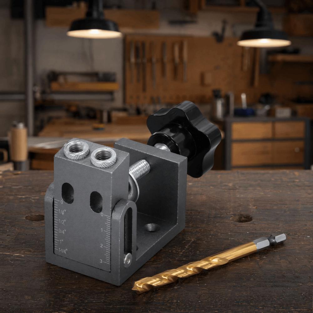 32PCS 15 Degree Oblique Hole Locator Aluminum Alloy Woodworking Hole Punch Kit  Woodworking