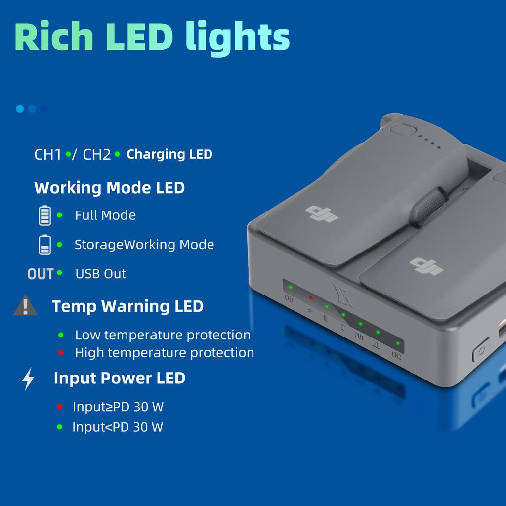 Two-way Fast Charging Hub Battery Intelligent Charger For DJI Neo 2 Charging Butler Power Bank For DJI Neo 2 Drone Accessories