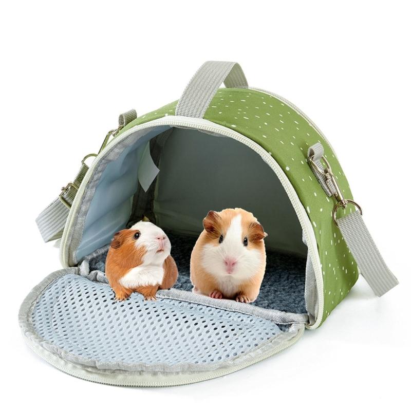 Multifunctional Hamster Carriers Bag Breathable Small Animal Travel Handbag With Safety Strap And Ventilation Holes
