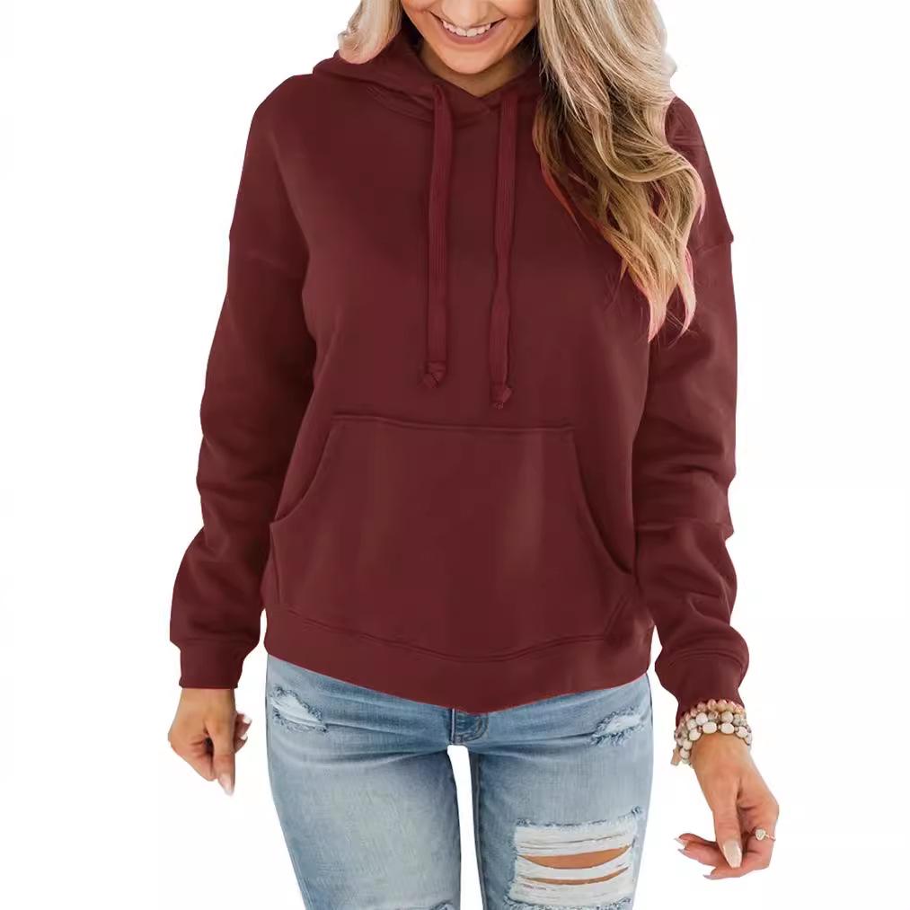 2024 Women's Casual Loose Hooded Sweatshirt - Autumn/Winter Style